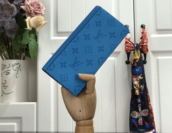 Brazza Wallet Blue Monogram