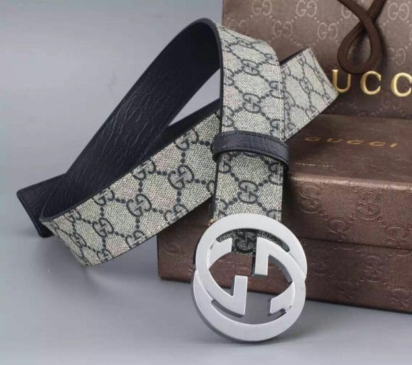 BELT 400360- SILVER BUCKLE 38MM