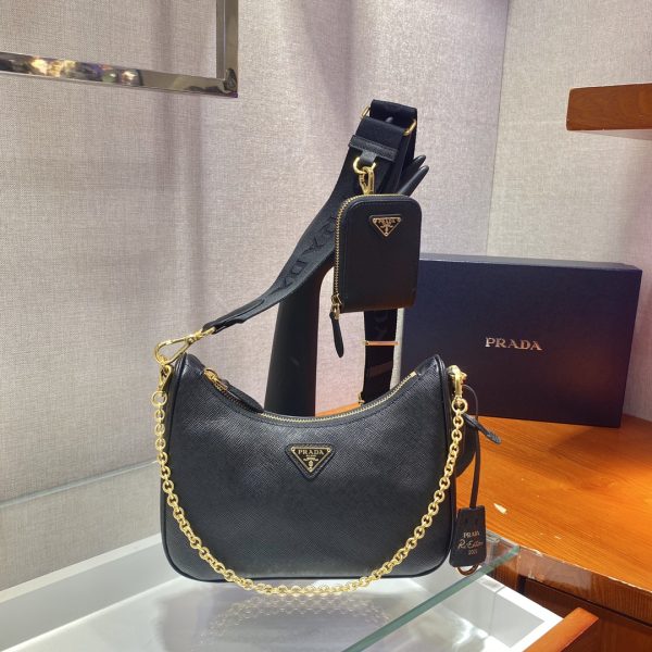 Gold Re-Edition 2005 Saffiano leather bag 1BH204