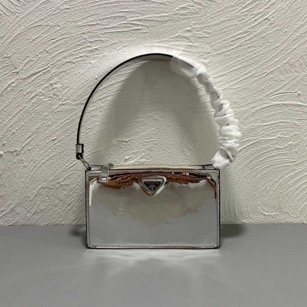 Brushed leather mini-bag 1BC155