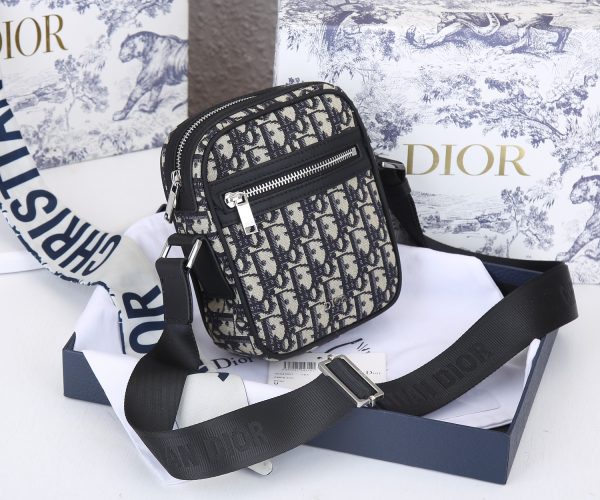 MESSENGER POUCH Black/Beige