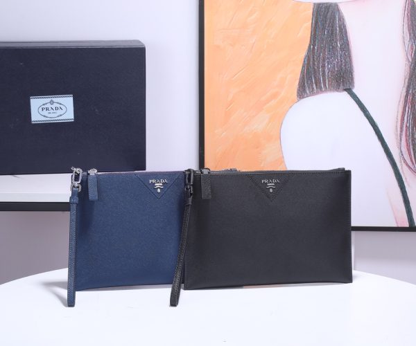 AAA-Saffiano Leather Pouch 2NG016