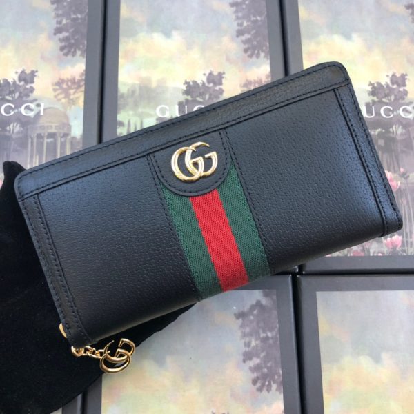 Ophidia zip around wallet Black/White