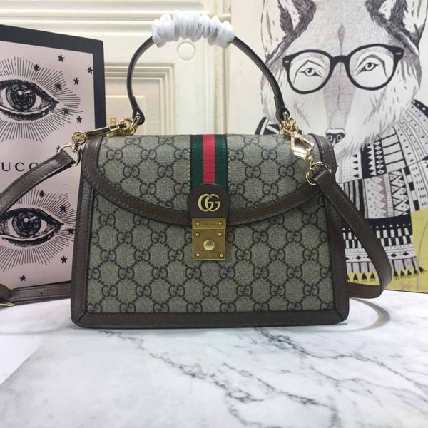 Ophidia small top handle bag with Web 651055