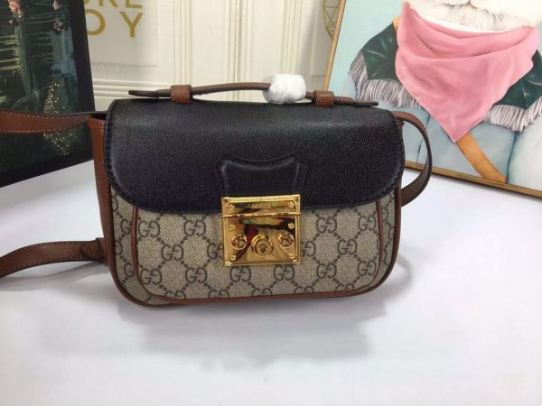 Padlock mini bag Black/White