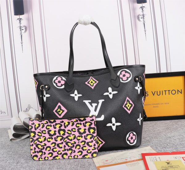 AAA-Neverfull MM tote bag Black/White