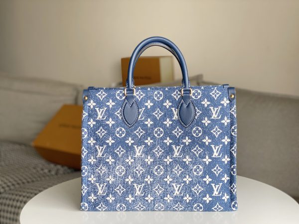AAA- Monogram jacquard Onthego MM tote