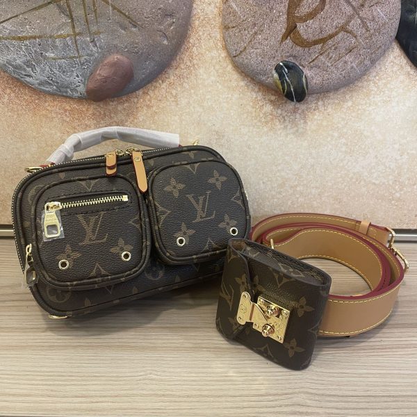 AAA- Sporty Utility Crossbody bag- leather strap