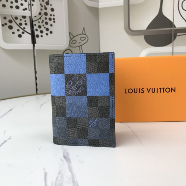 PASSPORT COVER N60410 White/Blue/Orange