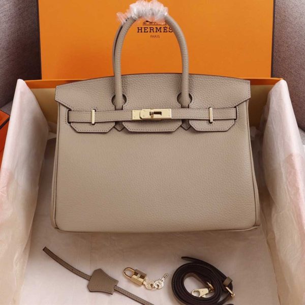 AAA-Birkin 25/30/35 Bag BEIGE/ORANGE/NAVY