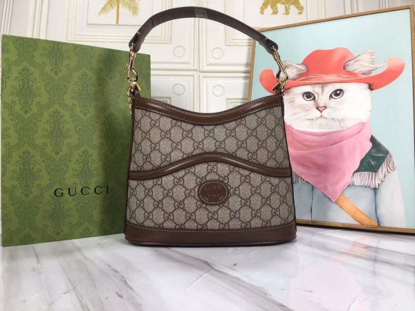 Large shoulder bag with Interlocking G