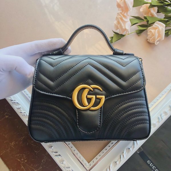 Marmont top handle bag Black/Brown/Green