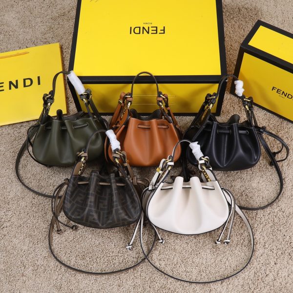 Pomodorino Bucket Bag Zucca Coated Canvas Mini