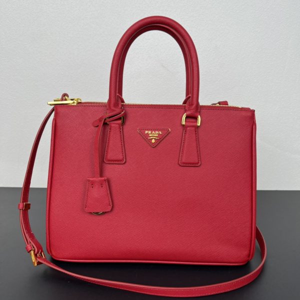Large Prada Galleria Saffiano leather bag-red