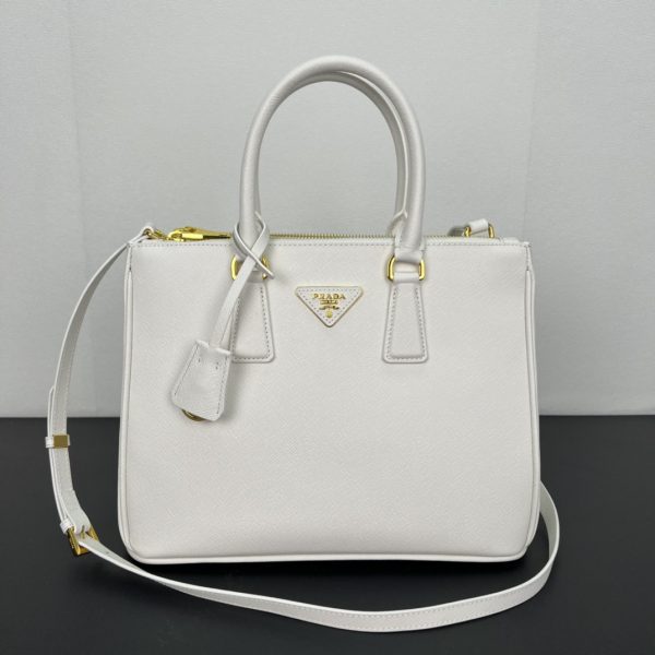Large Prada Galleria Saffiano leather bag-white