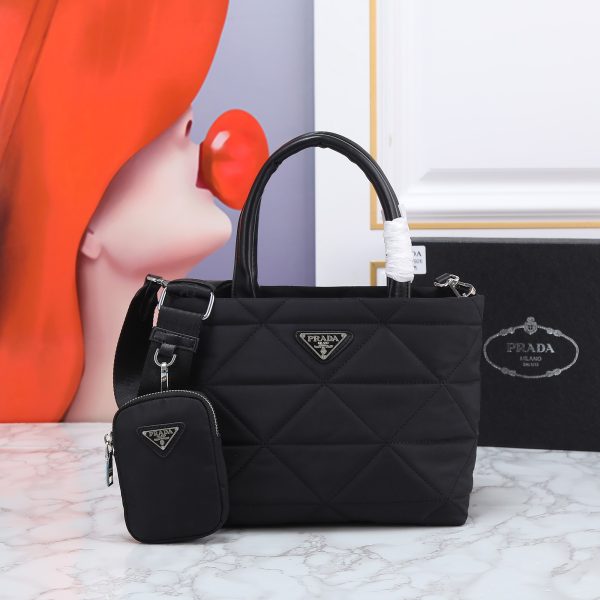 Small Re-Nylon padded tote bag