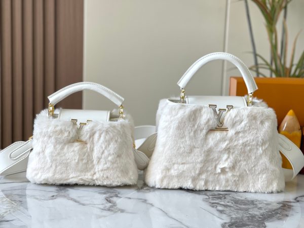 Mink Fur Capucines white