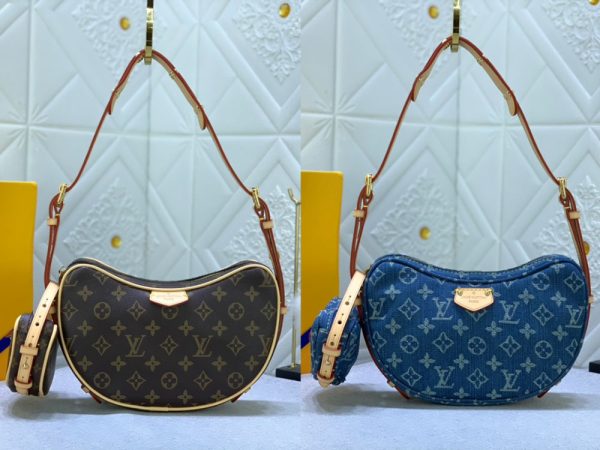 New LV Remix Croissant MM Handbag