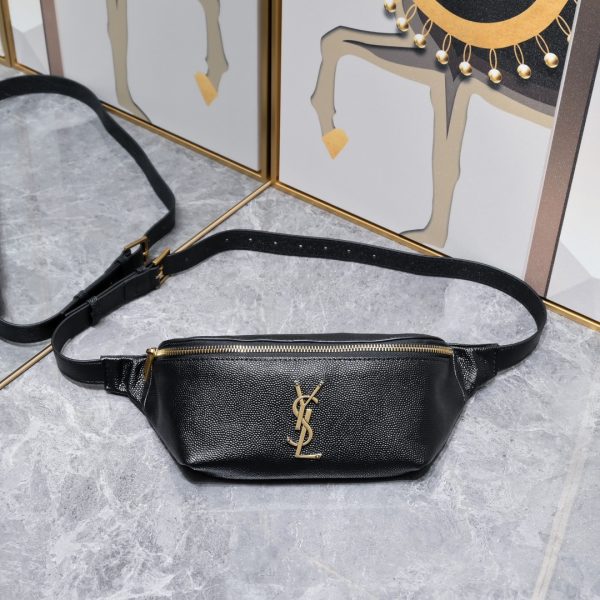 Classic Monogram Belt Bag In Grain De Poudre Embossed Leather