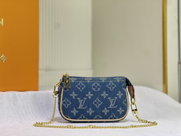 Denim Mini Pochette Accessoires