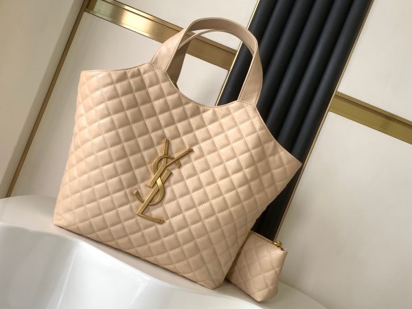 AAA-Icare Maxi Shopping Bag with Wallet beige