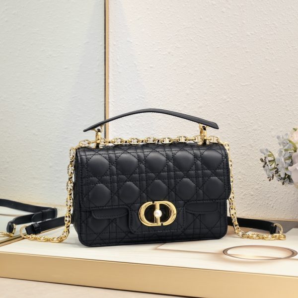Small Dior Jolie Top Handle Bag black