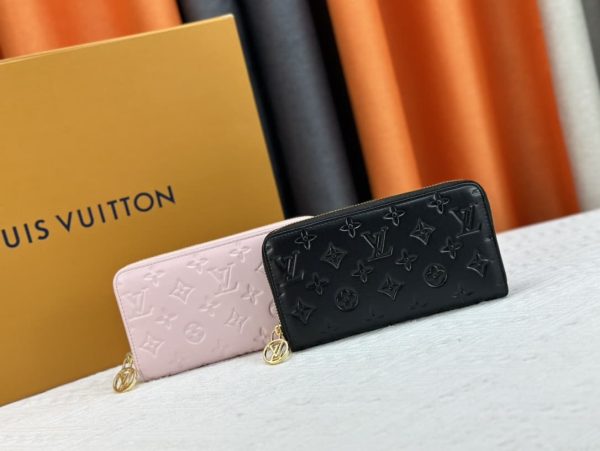 Monogram-embossed Zippy Wallet