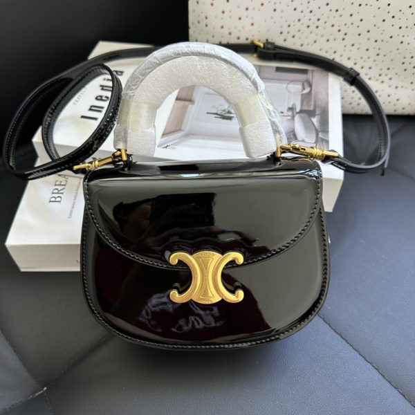 Mini Besace Clea In Patent Calfskin