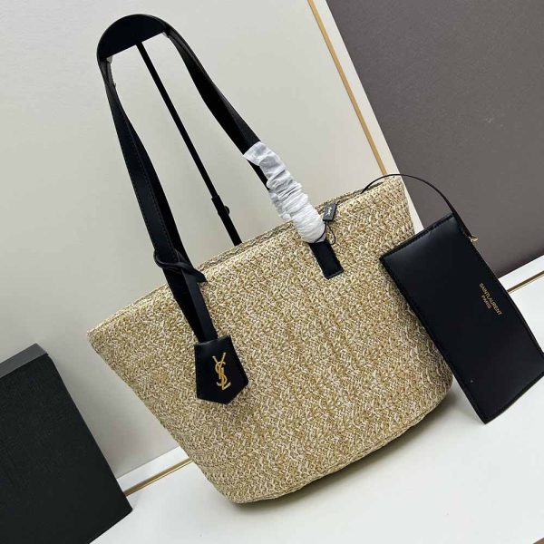 PANIER MEDIUM BAG beige black