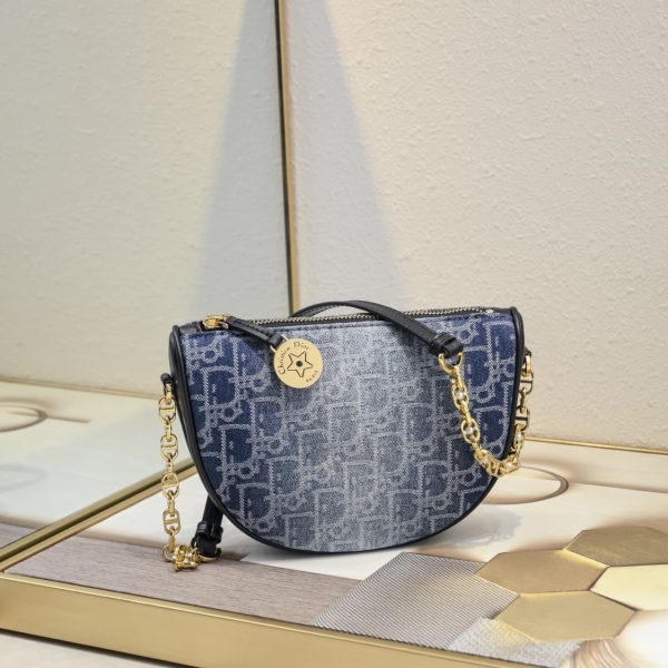Diorstar Callisto Bag- Black/Blue