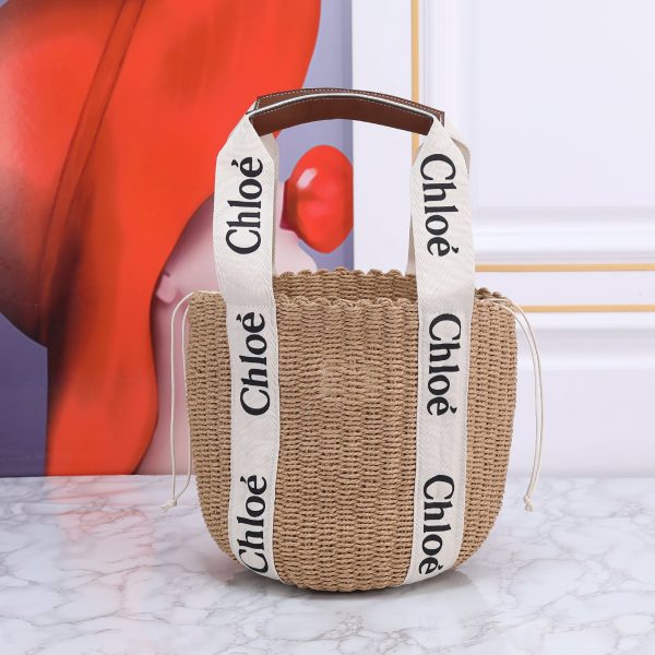 SMALL WOODY BASKET white