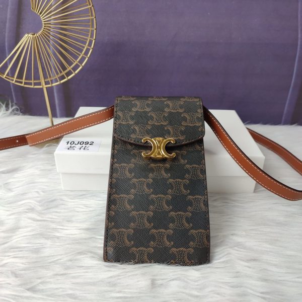 Triomphe Phone Pouch In Triomphe Canvas