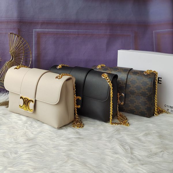 Medium Celine Victoire Bag In Triomphe Canvas