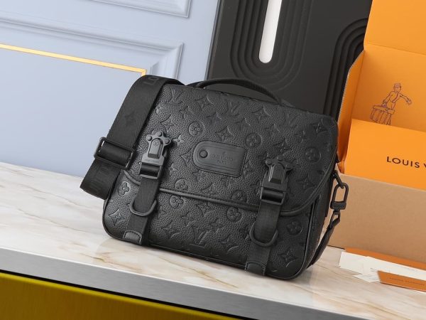 Trail Messenger- Embossed Black