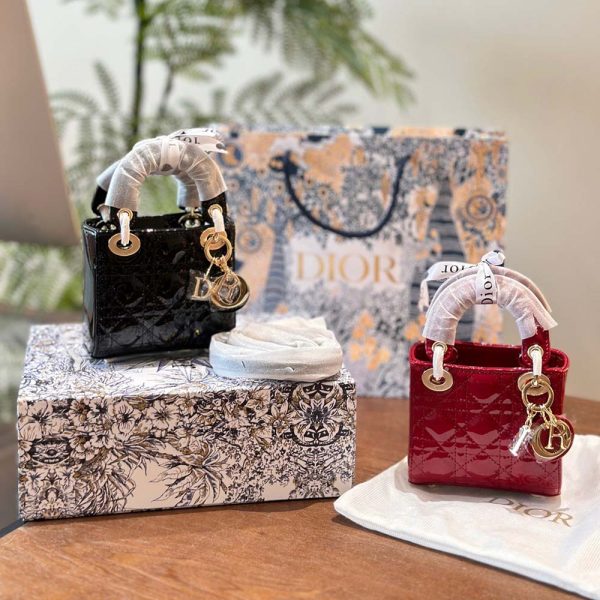 Lady Dior Micro Bag- Patent leather