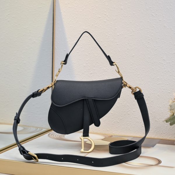Mini Saddle Bag with Strap black