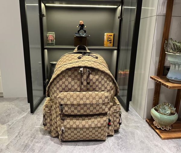 Large backpack with Gucci logo