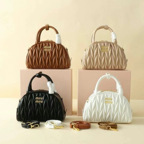 Arcadie matelassé nappa leather bag