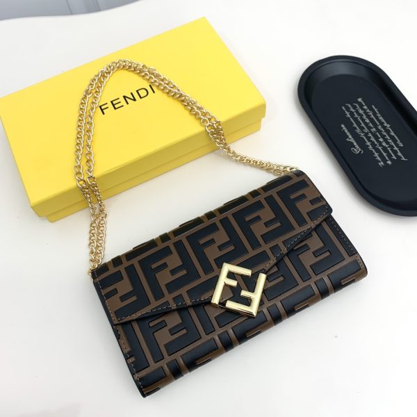 FF Diamonds Continental With Chain brown