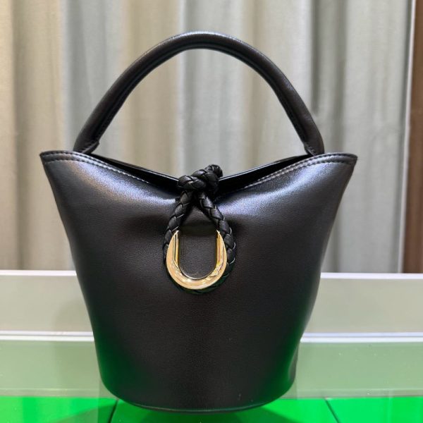 Small Liberta Bucket Cross-body bucket bag- Black