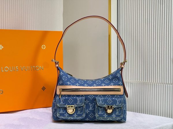 Vintage Denim Baggy PM Shoulder Bag