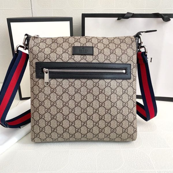 GG Black Messenger Beige