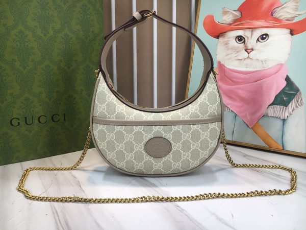 Ophidia mini shoulder bag- White