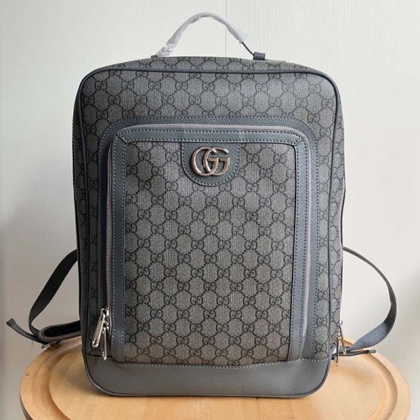 Medium Backpack With Double G grey