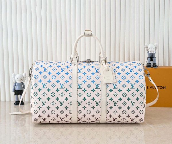 LV x TM Keepall Bandoulière 50 White