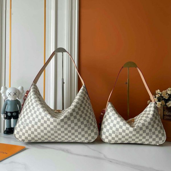 Slouchy PM/MM Damier Azur