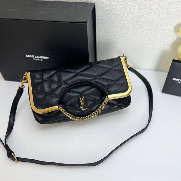 87 Quilted Shoulder Bag black