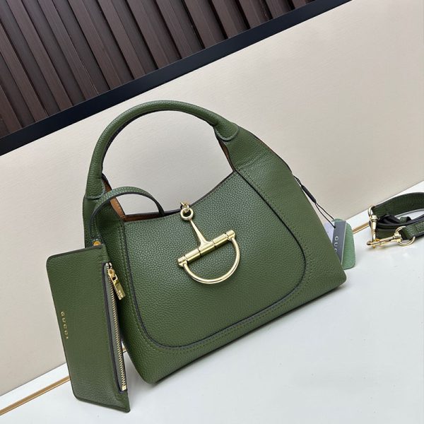 Gucci Softbit Medium Top Handle Bag green