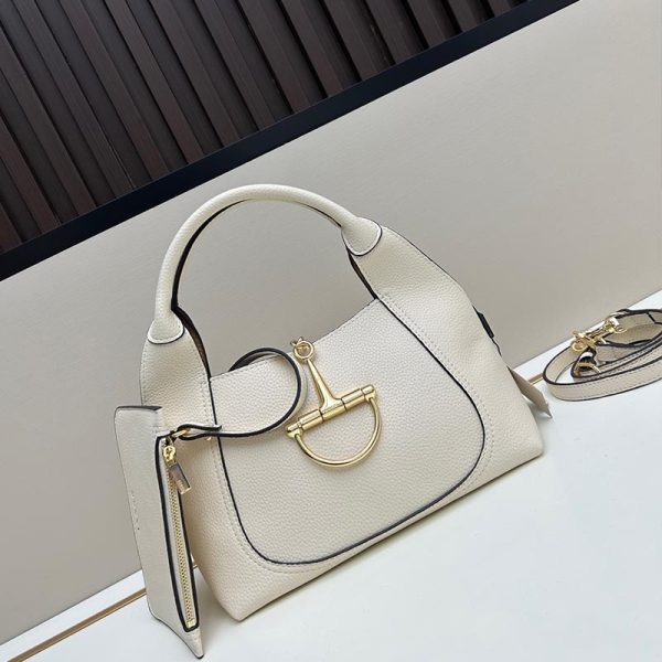 Gucci Softbit Medium Top Handle Bag white