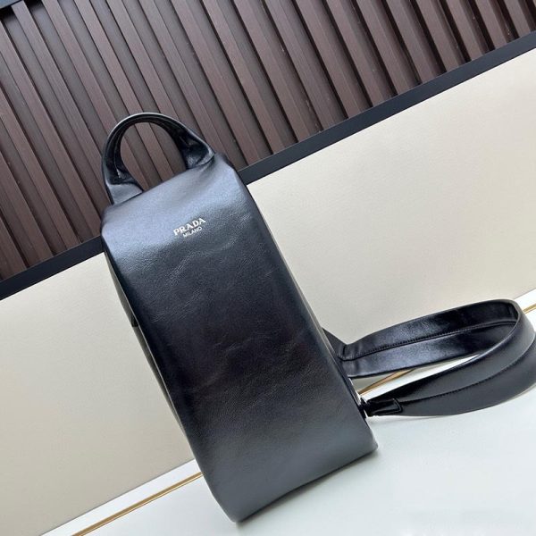 Nappa leather backpack black